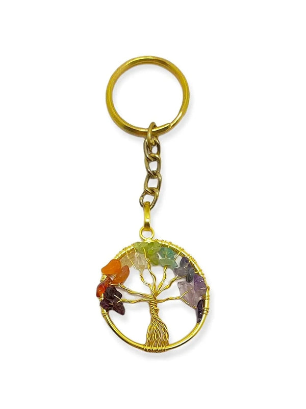 7 Chakra Keychain Tree of life - BrahmatellsStore