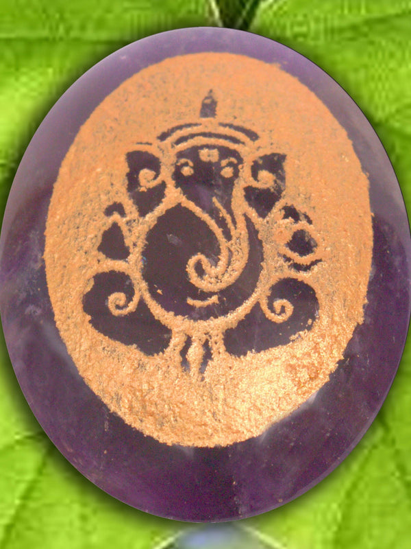 Amethyst Energized Crystal Ganpati Idol | Brahmatells - BrahmatellsStore