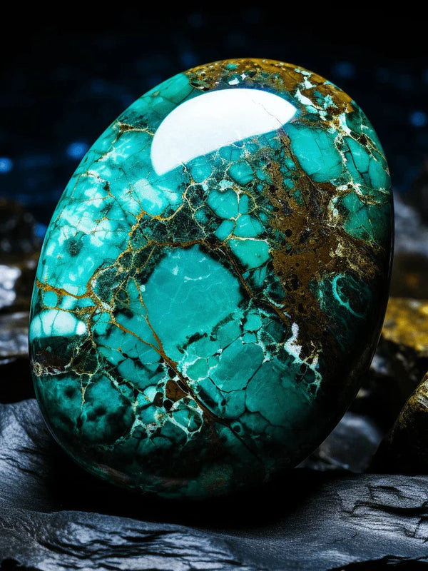 Brahmatells Turquoise Gemstone Aqua: Jupiter's Harmonizing Stone - BrahmatellsStore