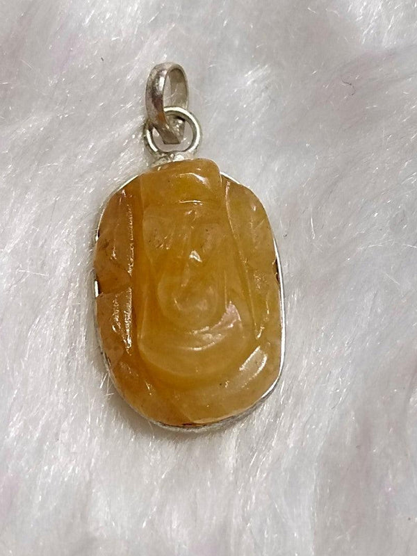 Citrine Ganesha Pendant for Success & Protection | Brahmatells - BrahmatellsStore