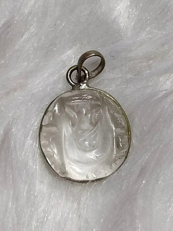 Clear Quartz Ganesha Pendant for Protection & Clarity | Brahmatells - BrahmatellsStore