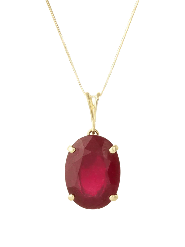 Crimson Red Ruby Manak Oval Pendant - Sun's Radiance | Brahmatells - BrahmatellsStore