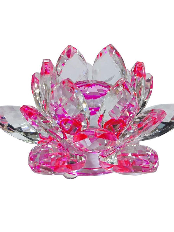 Crystal Lotus Flower - Vastu & Reiki Energized for Prosperity | Brahmatells - BrahmatellsStore