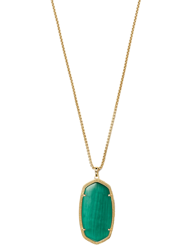Emerald Oval Dark Green Pendant - Panna's Elegance | Brahmatells - BrahmatellsStore