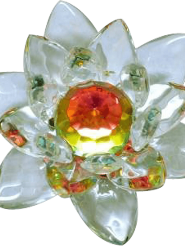Feng Shui Transparent Crystal Lotus for Harmony & Wealth | Brahmatells - BrahmatellsStore