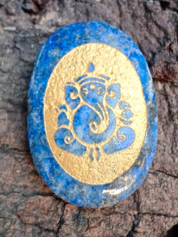 Lapiz lazuli Energized Crystal Ganpati - BrahmatellsStore