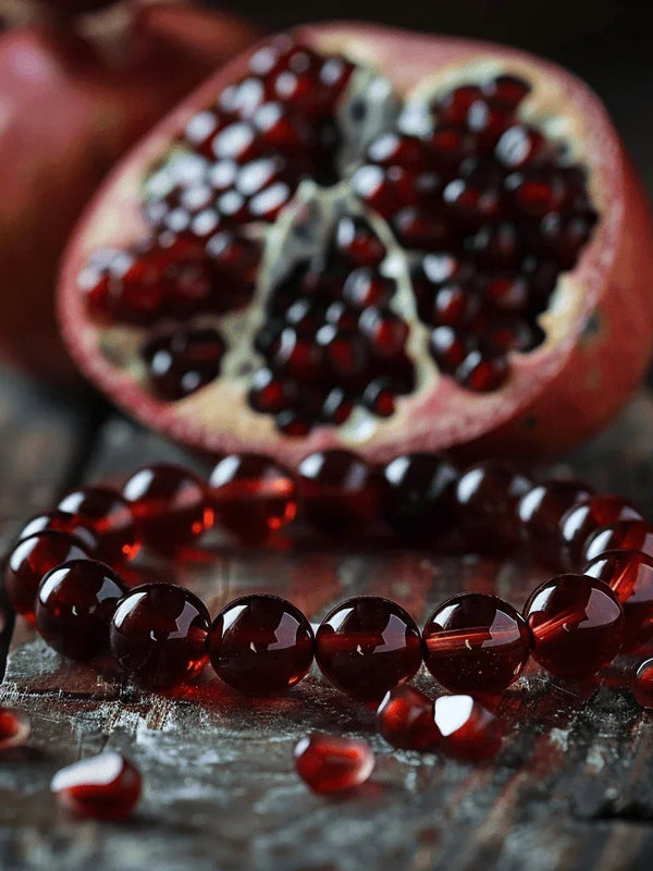 Red Garnet Bracelet for Courage & Passion | Brahmatells - BrahmatellsStore