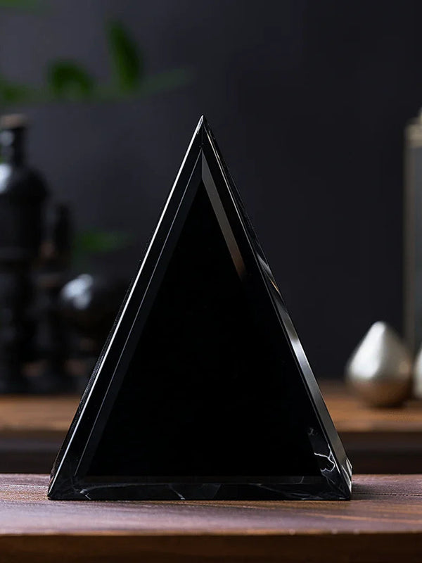 Black Tourmaline Pyramid for Protection & Grounding | Brahmatells - BrahmatellsStore
