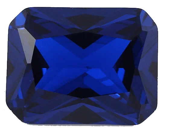 Blue Sapphire dark-blue-rectangle BTBS112GSM - BrahmatellsStore