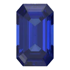 Blue Sapphire rectangle BTBS113GSM - BrahmatellsStore