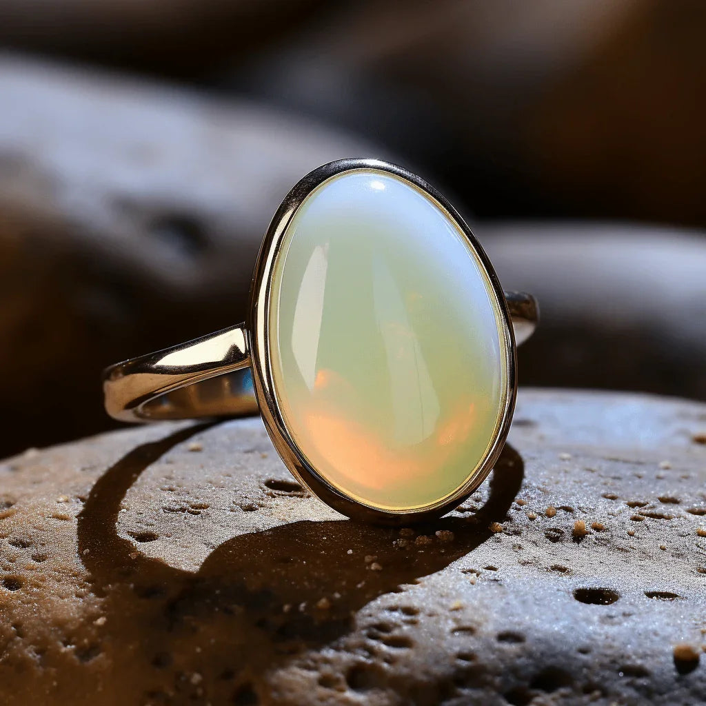 Brahmatells Milk Opal Australian (Doodhiya Patthar): Elegance in White - BrahmatellsStore
