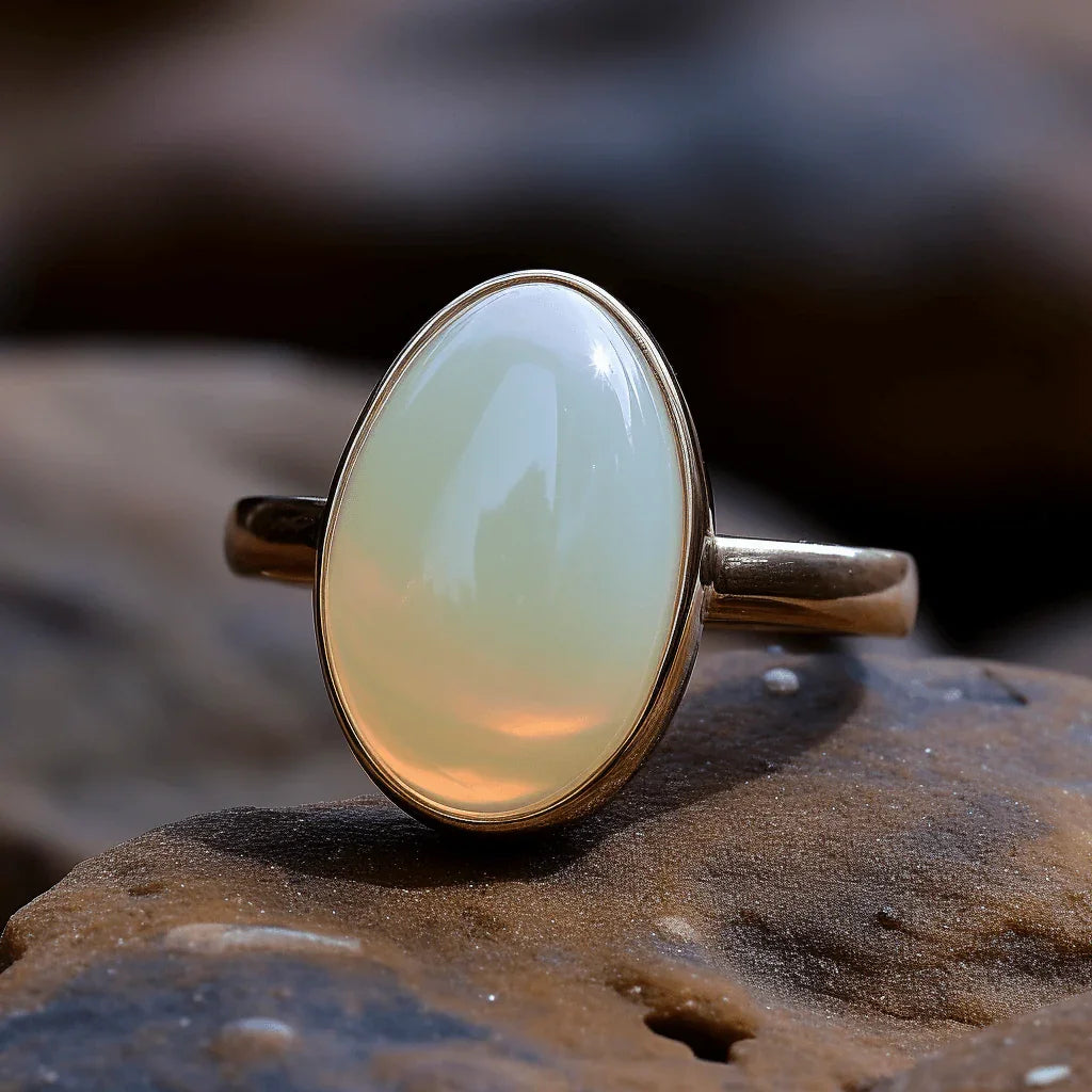 Brahmatells Milk Opal Australian (Doodhiya Patthar): Elegance in White - BrahmatellsStore