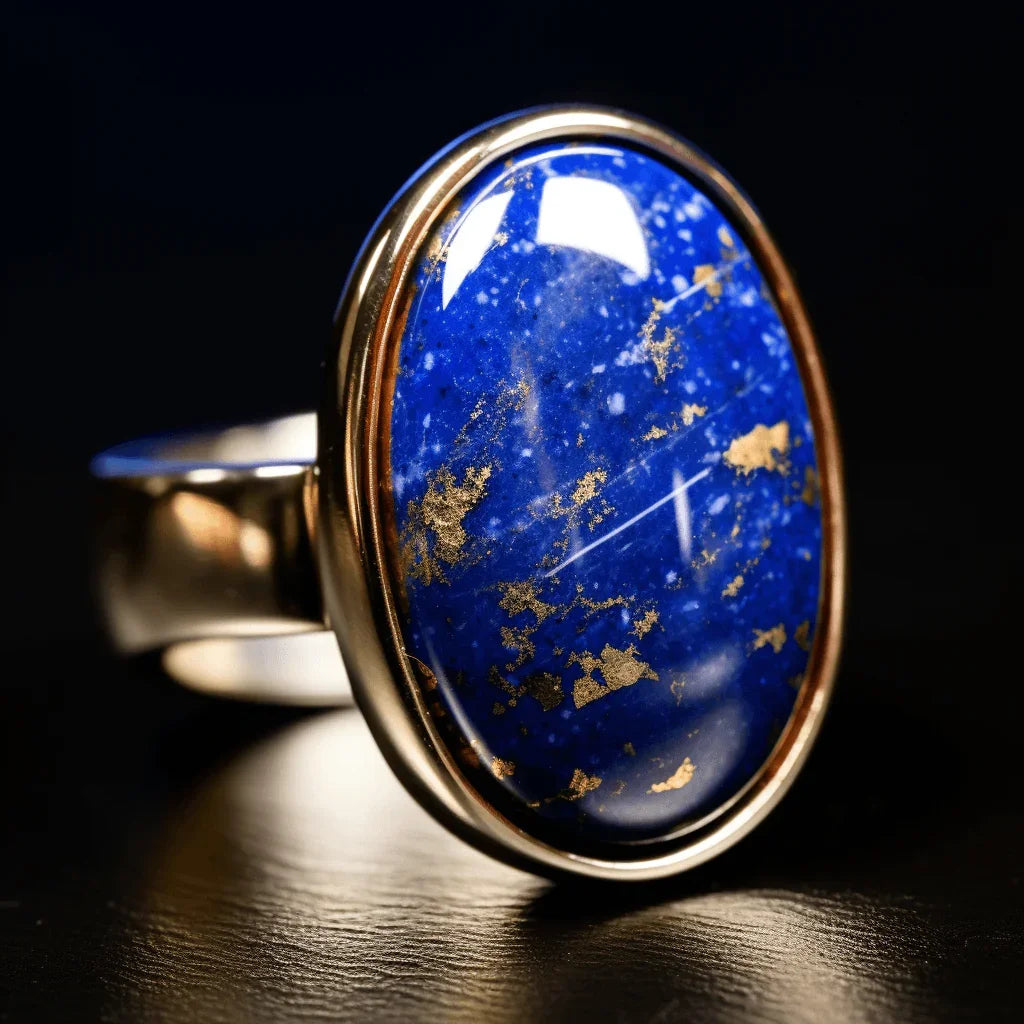 Lapis Lazuli Silver Ring - Unleash Your Creative Spirit | Brahmatells Exclusive - BrahmatellsStore