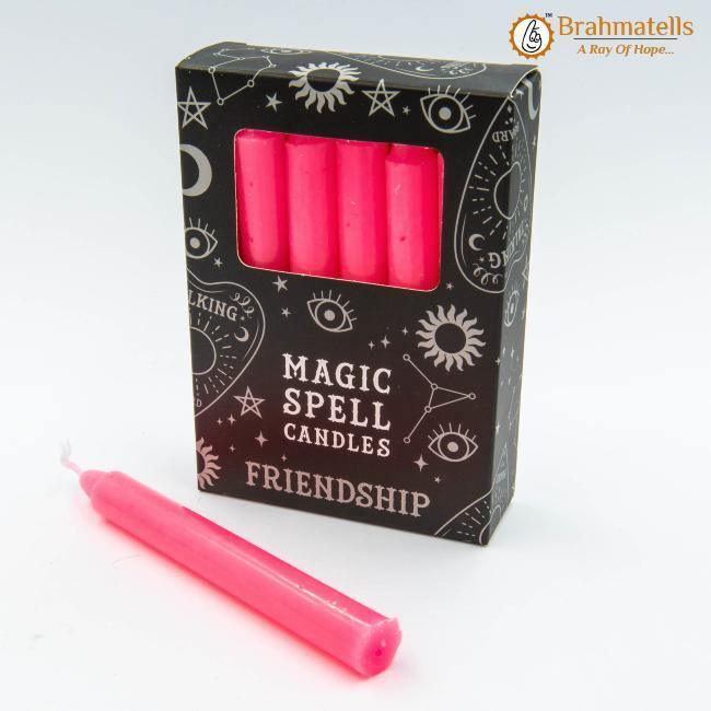 Pink Friendship Spell candles set of 10 - BrahmatellsStore