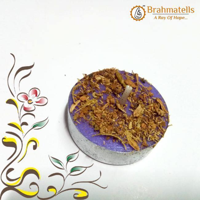 Purple Tea Light Candle - BrahmatellsStore