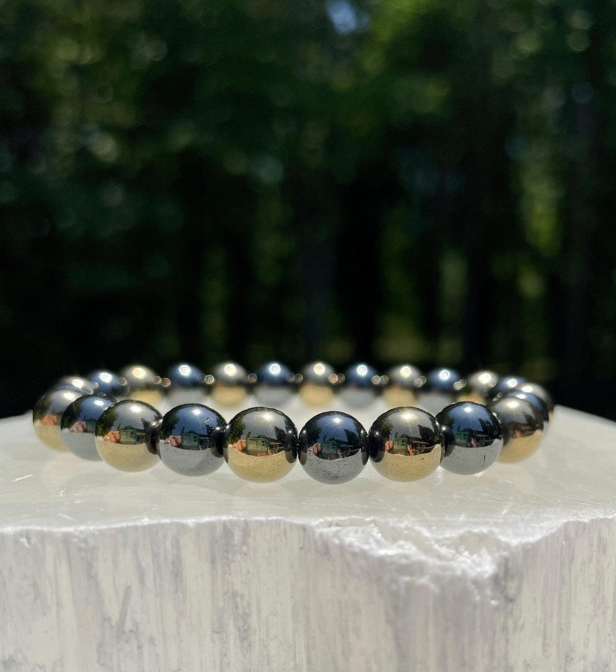 Pyrite and Hematite Bracelet - BrahmatellsStore