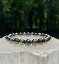 Pyrite and Hematite Bracelet - BrahmatellsStore