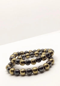 Pyrite and Hematite Bracelet - BrahmatellsStore