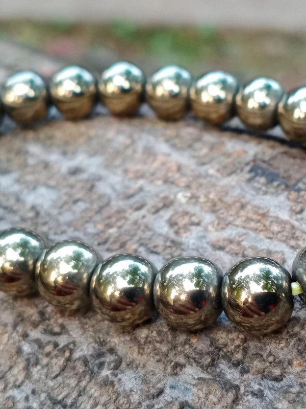 Pyrite Bracelet - Money Magnet & Protection Crystal - BrahmatellsStore