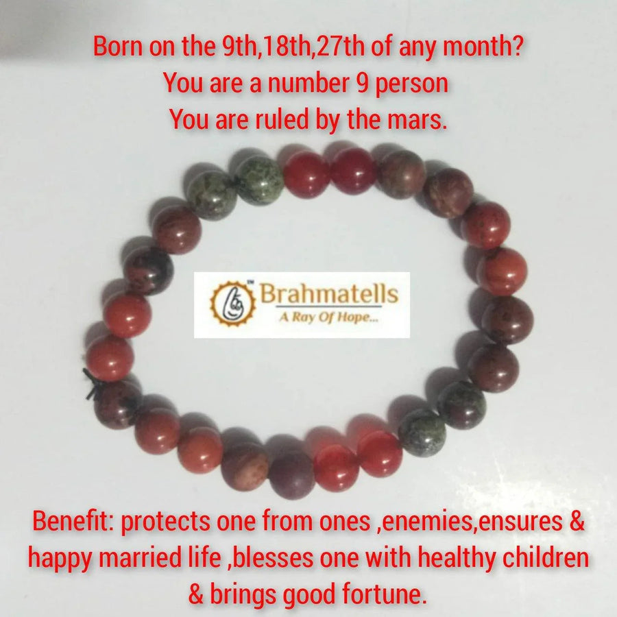 Ruling Number 9 Mars-Inspired Bracelet - Courage & Fortitude | Brahmatells - BrahmatellsStore