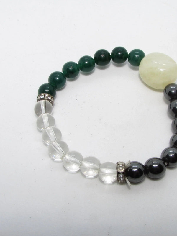 Wealth Magnet Bracelet: Citrine, Quartz, and Aventurine | Brahmatells - BrahmatellsStore